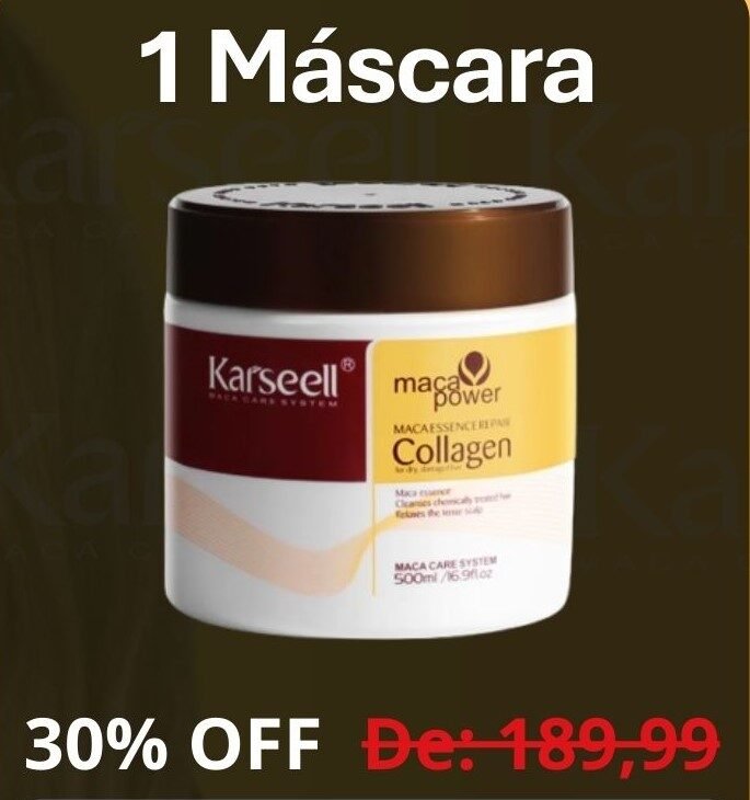 Máscara Capilar Karseell - 1 unidade