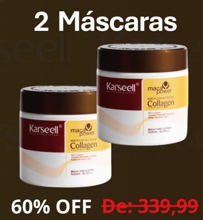 Máscara Capilar Karseell - 2 unidades