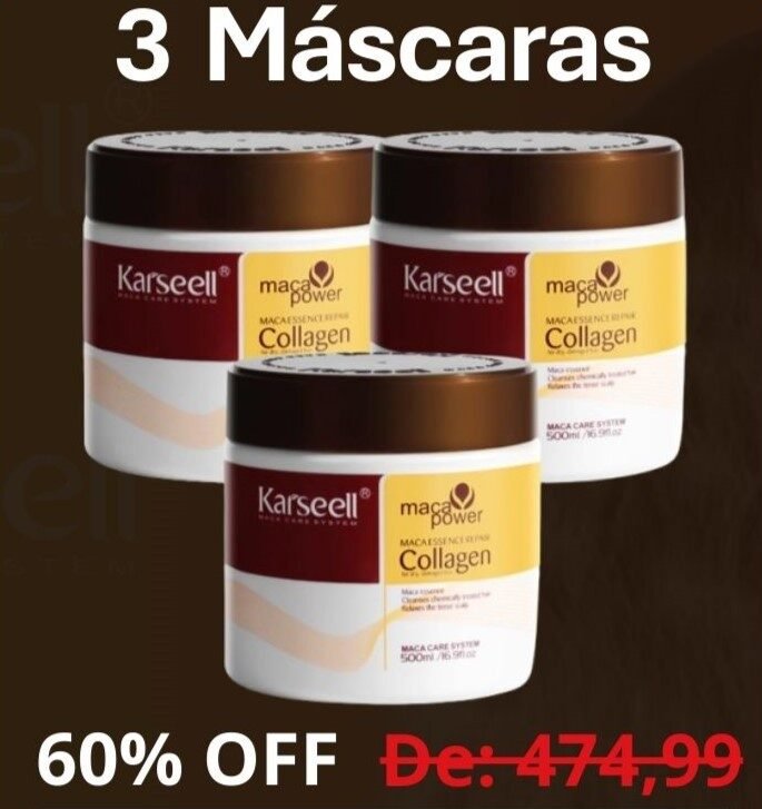 Máscara Capilar Karseell - 3 unidades
